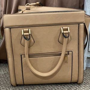 Vegan Leather Top Handle Satchel Handbag